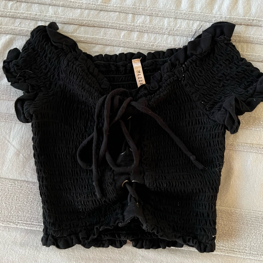 Black Crop Top